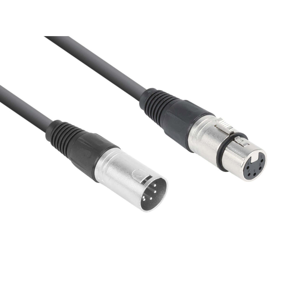 PD Connex CX102-3 5-PIN DMX kábel (5 pin XLR mama - 5 pin XLR papa) - (3 m)