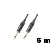 PD Connex CX118-6m Gitárkábel FEKETE (6,3 mm Jack mono - 6,3 mm Jack mono)