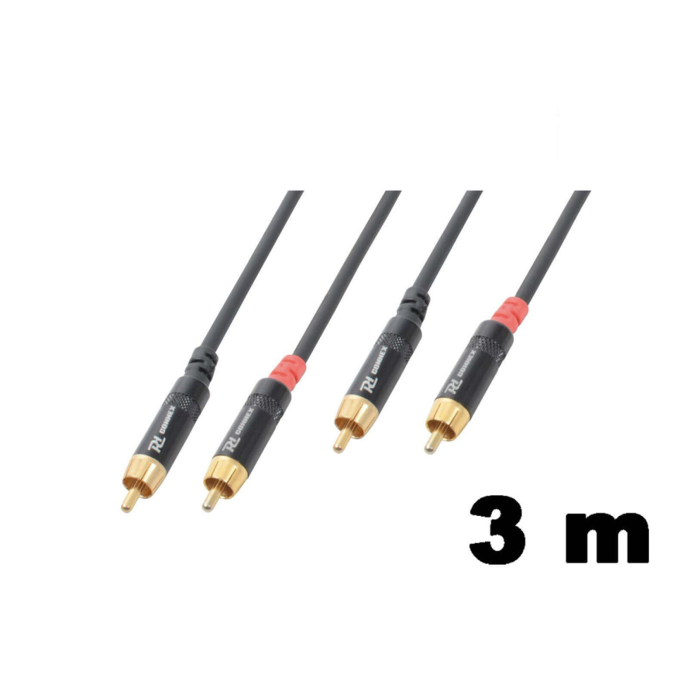PD Connex CX94-3 sztereo jelkábel (2x RCA - 2x RCA) - (3 m)