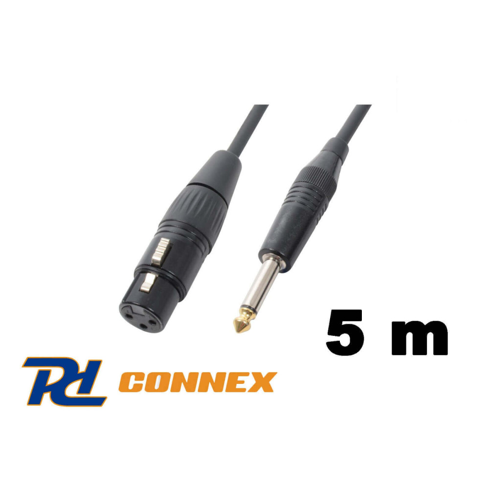 Thunder CX40-5 mikrofonkábel (6,3 mm Jack - XLR mama) - (5 m)