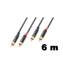 PD Connex CX94-6 sztereo jelkábel (2x RCA - 2x RCA) - (6 m)