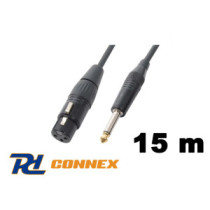 Thunder CX40-15 mikrofonkábel (6,3 mm Jack - XLR mama) - (15 m)