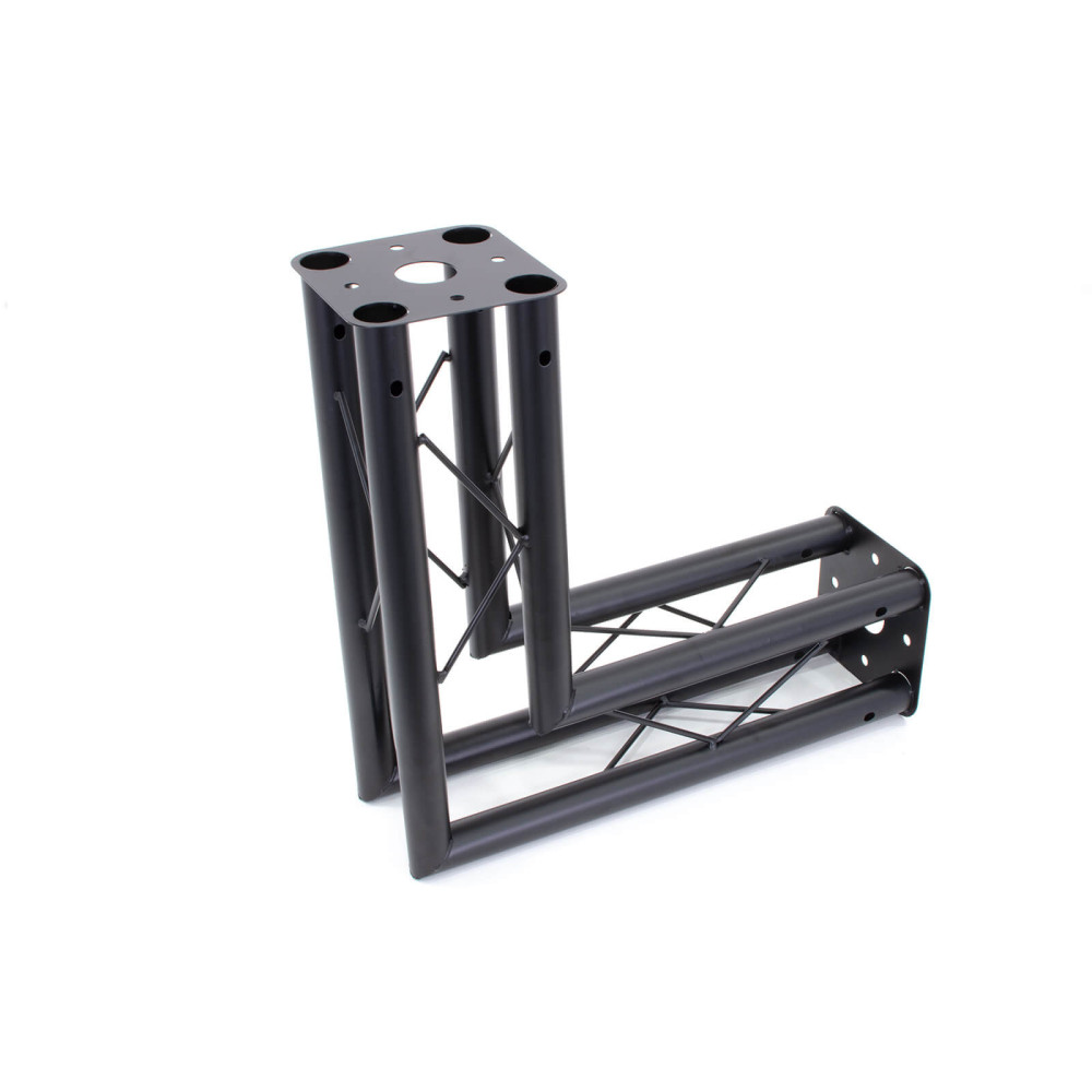 Thunder 4TRUSS-E31 Deco Truss, traverz, fényállvány sarok elem, (38 mm) acél, 0,5m Fekete