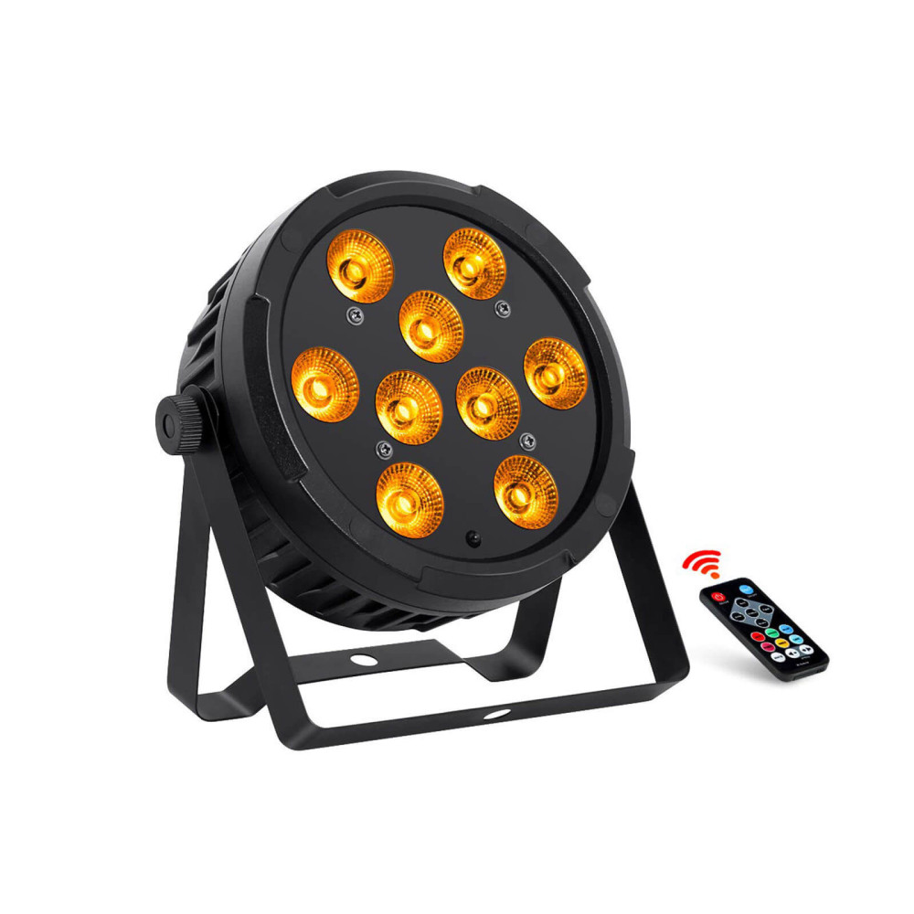 Thunder LP-94R (9x4W) RGBW LED PAR fényeffekt + DMX + TÁVIRÁNYÍTÓ
