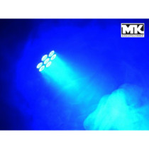 Thunder MHW-10W Wash Robotlámpa, 7X10W (QUAD Multicolor LED) Sound, DMX, Auto - FEHÉR