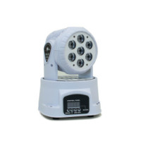 Thunder MHD-10WW Wash Robotlámpa, 7X10W (QUAD Multicolor LED) Sound, DMX, Auto - FEHÉR