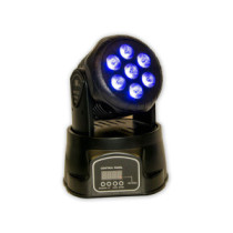 Thunder MHD-15W Wash Robotlámpa, 7X15W (QUAD Multicolor LED) Sound, DMX, Auto