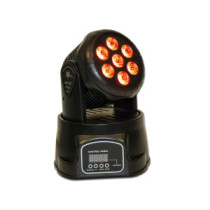 Thunder MHD-15W Wash Robotlámpa, 7X15W (QUAD Multicolor LED) Sound, DMX, Auto