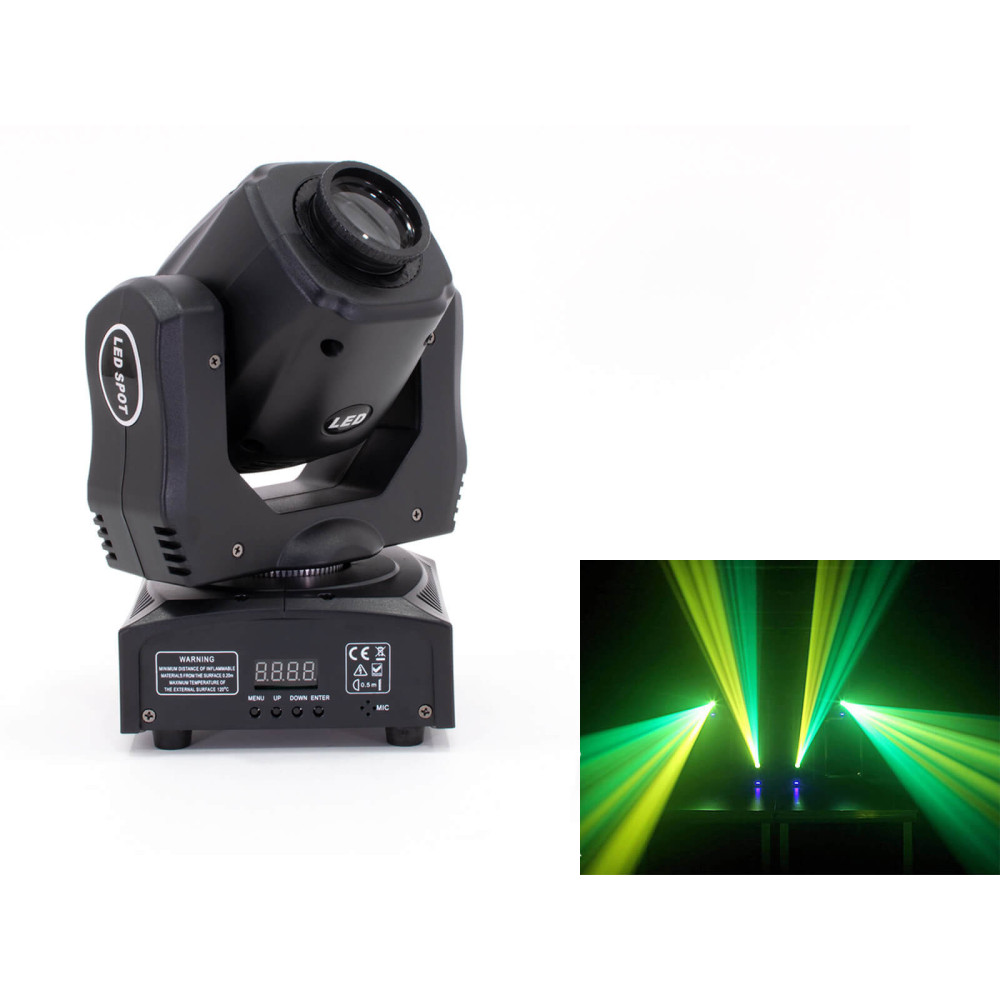 Thunder MHD-80S Spot Robotlámpa, 1x80W (8 szín - 8 GOBO) Sound, DMX, Auto