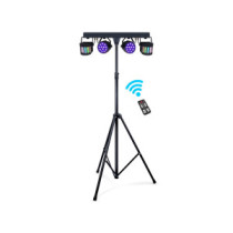 Thunder PARTYBAR407 2x RGB LED PAR + 2x RGBW Derby fényeffekt szett