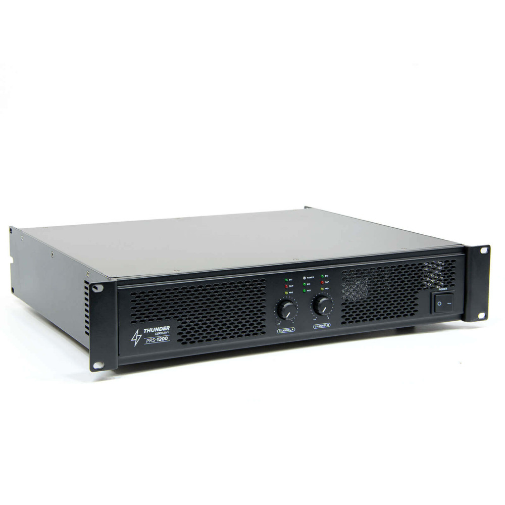 Thunder PRS-1200 végfok erősítő 2x600W Bridge: 1x1200W