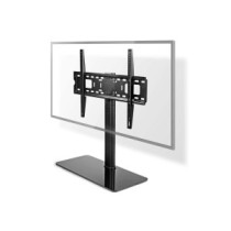 Thunder TVSM45 - ASZTALI, edzett üvegtalpas LCD/LED/Plazma TV és monitortartó konzol, 32" - 65"