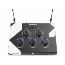 Vonyx AV510 karaoke keverő, fekete + VISSZHANG EFFEKT + 2 db Mikrofon