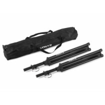 Vonyx LS-01K (2 db) hangfalállvány, acél, (30 kg) + HORDTÁSKA