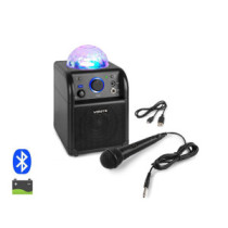 Vonyx SBS50B akkumulátoros hordozható hangfal 50W (1xMik + Bluetooth + LED Ball)