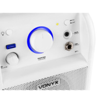 Vonyx SBS50W akkumulátoros hordozható hangfal 50W (1xMik + Bluetooth + LED Ball)