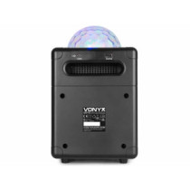 Vonyx SBS55B akkumulátoros hordozható hangfal 50W (2xMik + Bluetooth + LED Ball)