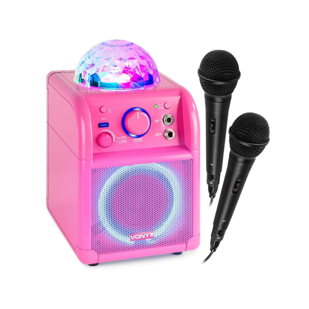 Vonyx SBS55P Bluetooth Karaoke szett, 2 mikrofon, Visszhang effekt