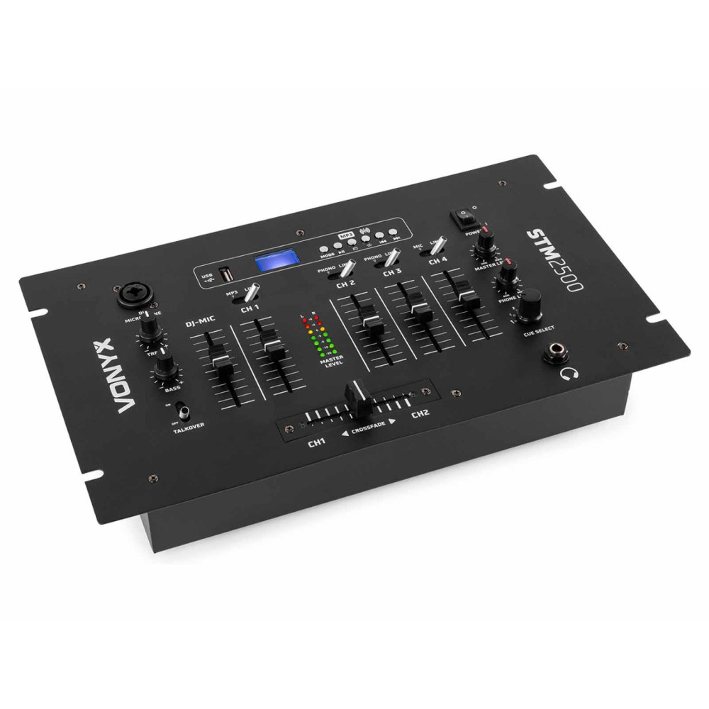 Vonyx STM-2500 5 csatornás DJ, karaoke keverő + USB/MP3 + BT