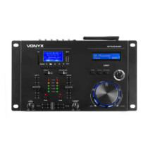 Vonyx STM-3400 2+1 csatornás, DSP effektes DJ keverő, Jog tárcsa + BLUETOOTH