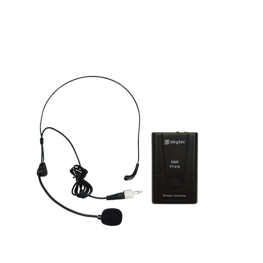 Vonyx STWM VHF Pack (200,175 MHz vagy 201,400 MHz) Zsebadó + Fekete fejmikrofon