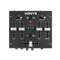 Vonyx VDJ2USB 3 csatornás sztereó keverő, USB