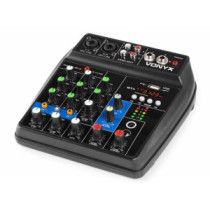 Vonyx VMM100 3 csatornás zenekari keverő, USB, Bluetooth