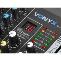 Vonyx VMM-K402 - 4 csatornás zenekari keverő, Bluetooth + Effekt + REC felvétel