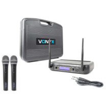 Vonyx WM-73 UHF rádiós mikrofon (2 db KÉZI mikrofon) + Koffer