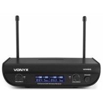 Vonyx WM82B UHF rádiós mikrofon (2 db CSÍPTETŐS + 2 db FEJ mikrofon) + Koffer
