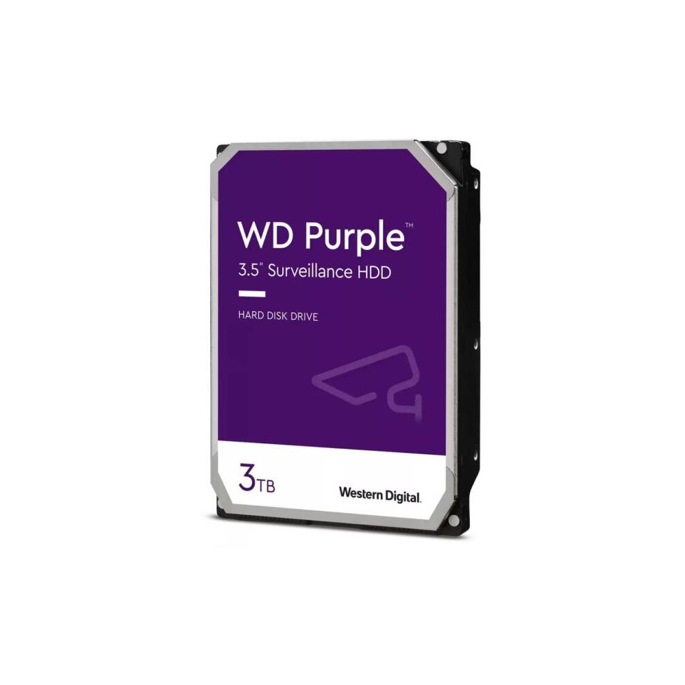 HDD3- 3TB WD 5400 64MB SATA3 HDD Purple WD30PURZ Recertified