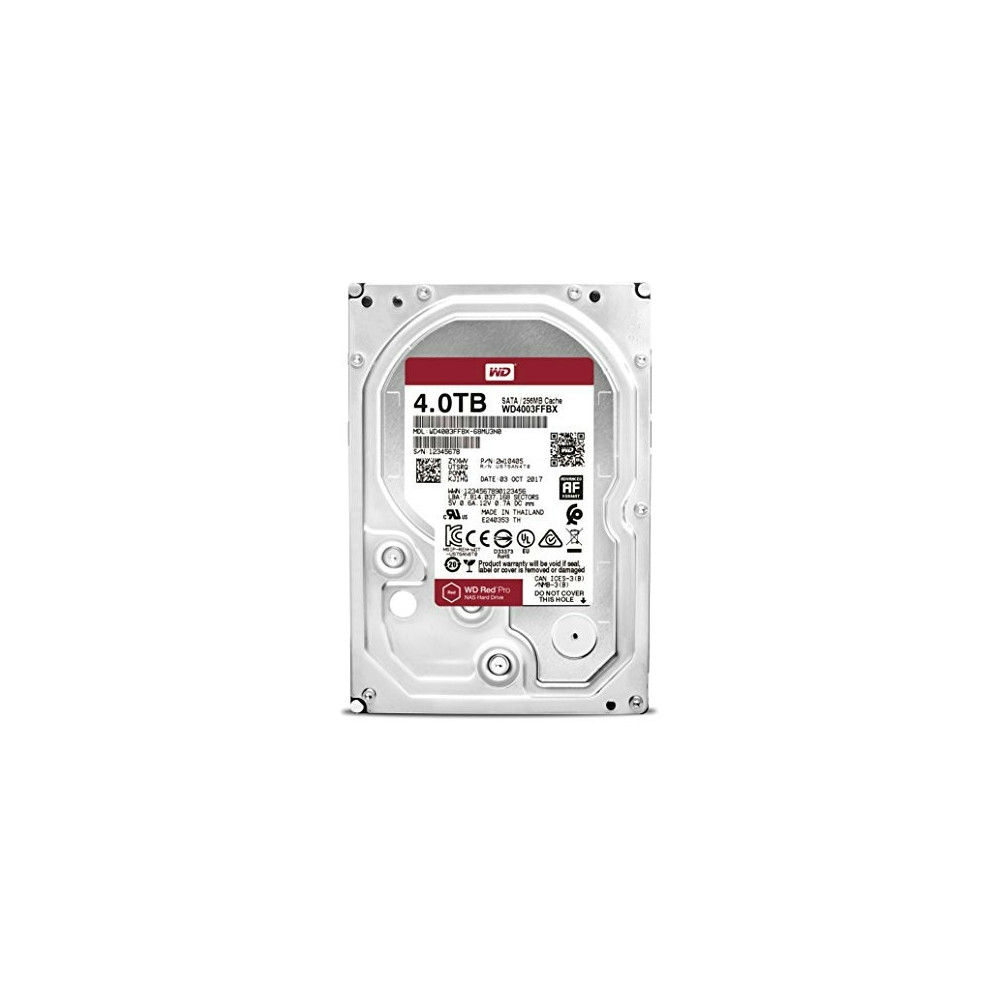 HDD3- 4TB WD 7200 256MB SATA3 HDD Red Pro WD4003FFBX Recertified