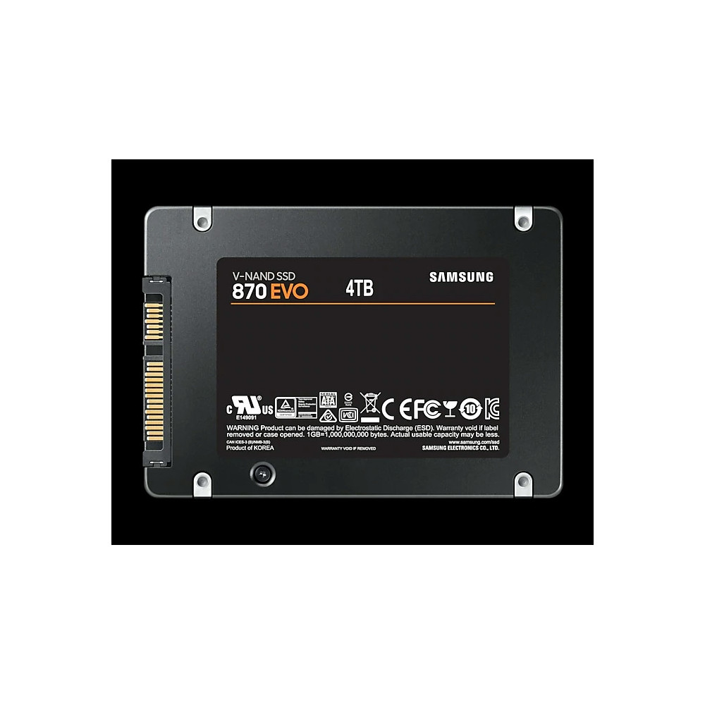 SSD-4TB Samsung 870 Evo SATA3 2,5" 3D NAND Basic SSD MZ-77E4T0B/EU