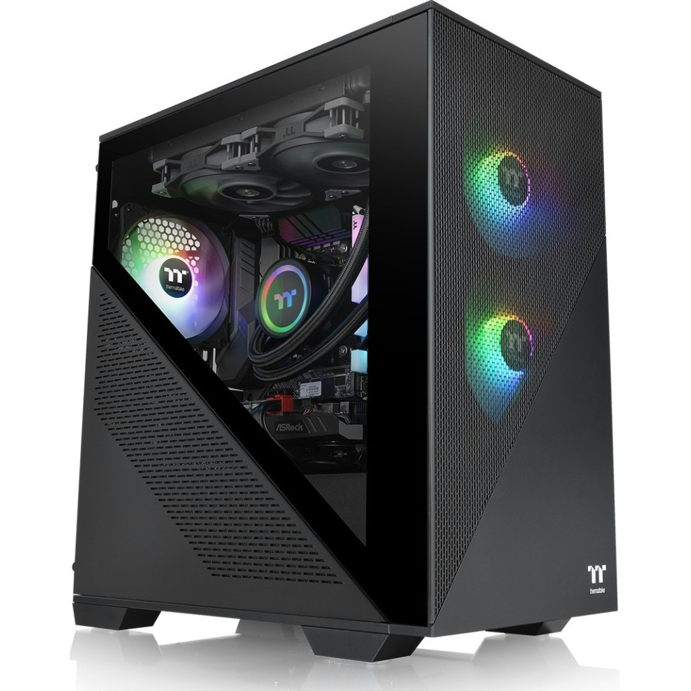 HZT-Thermaltake Divider 170 TG ARGB fekete ablakos