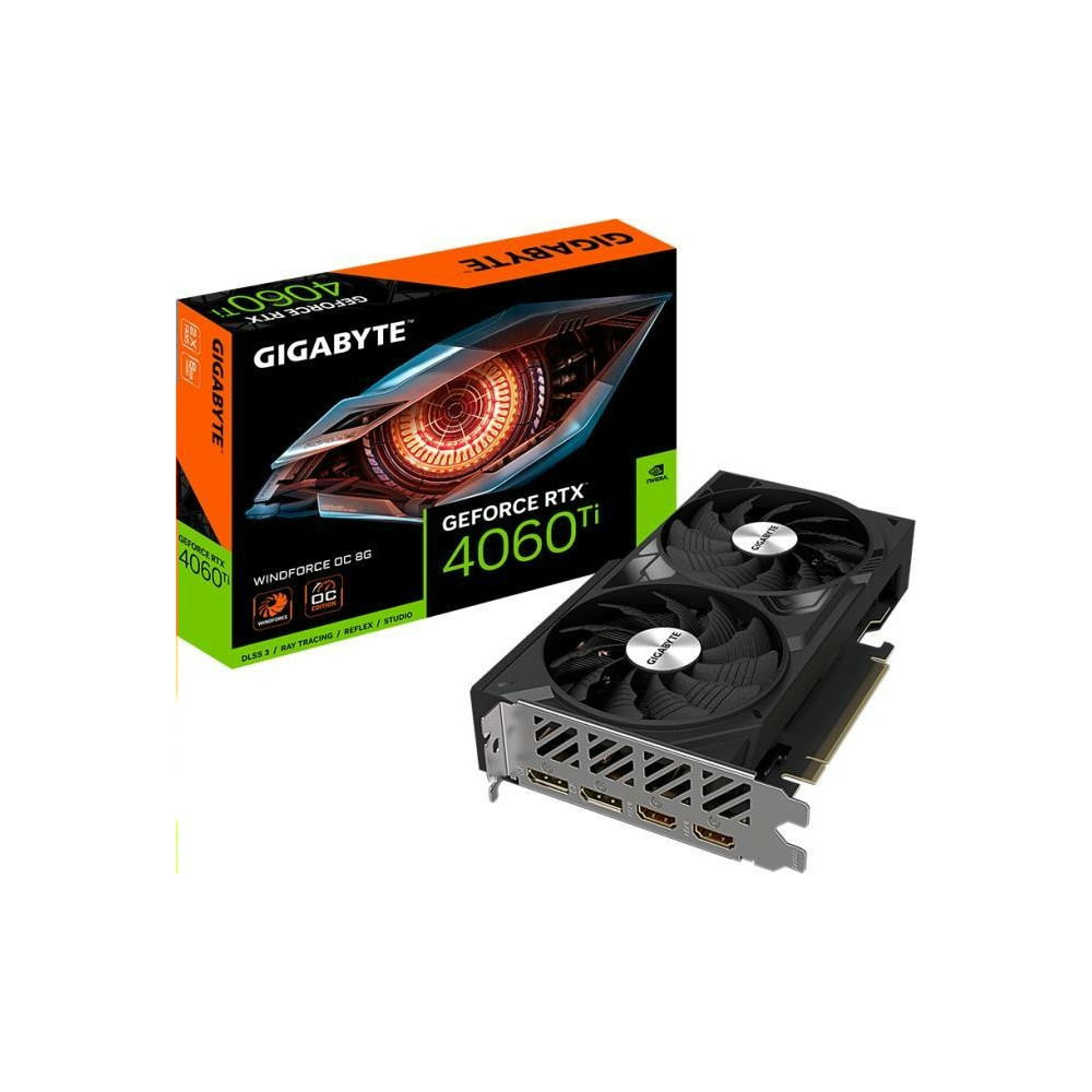 VGA-Gigabyte RTX 4060 Ti OC WINDFORCE 8GB GV-N406TWF2OC-8GD