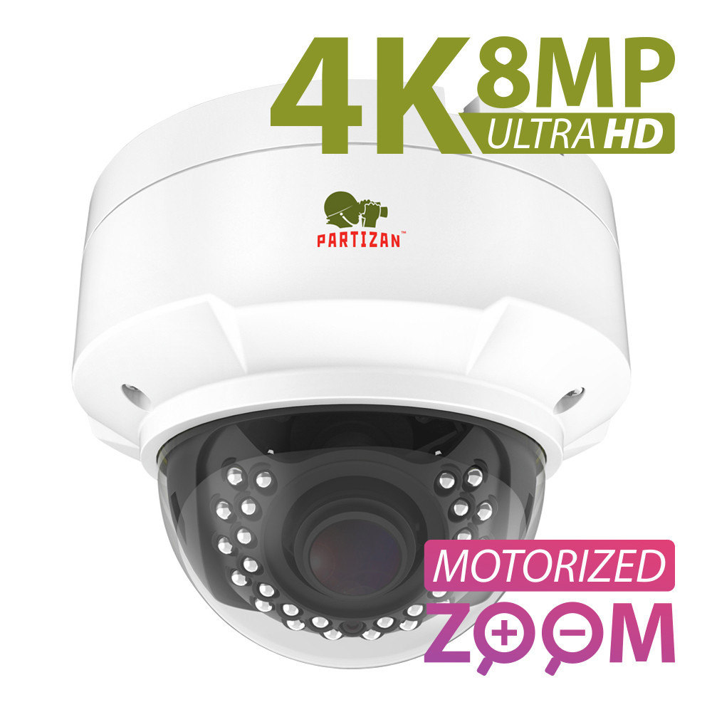 Partizan 8.0MP (4K) IP Varifocal camera IPD-VF5MP-IR AF 4K