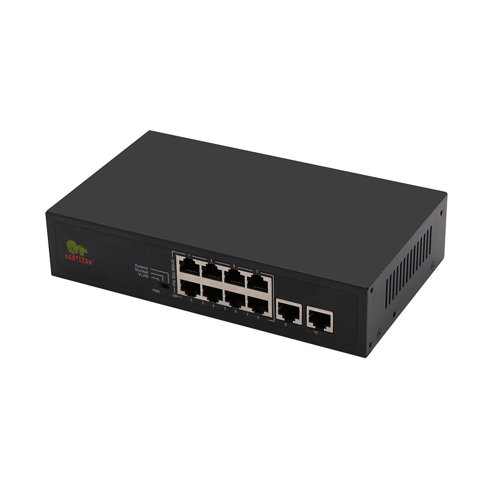 Partizan 8 port PoE switch PSW-8 1.0 (UK)