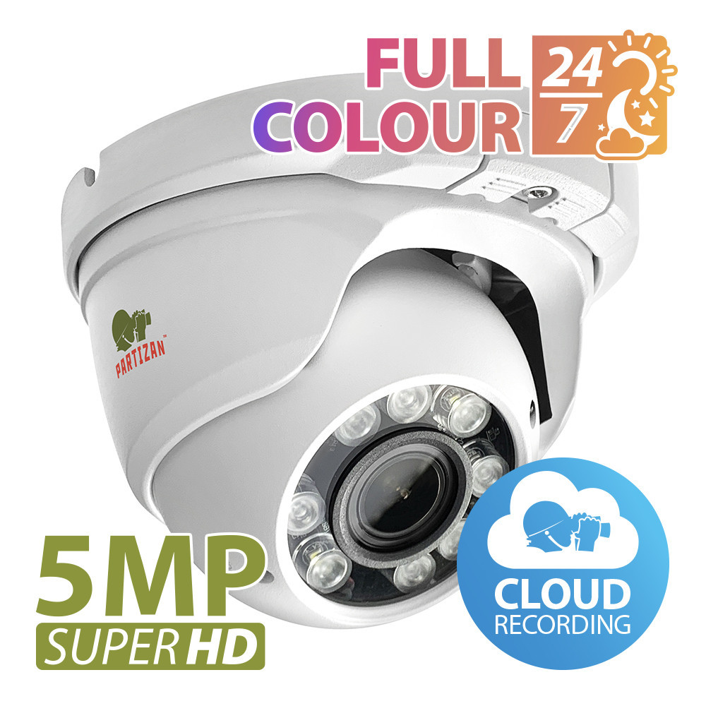 Partizan 5.0MP IP Varifocal camera IPD-VF5MP-IR Full Colour 2.0 Cloud