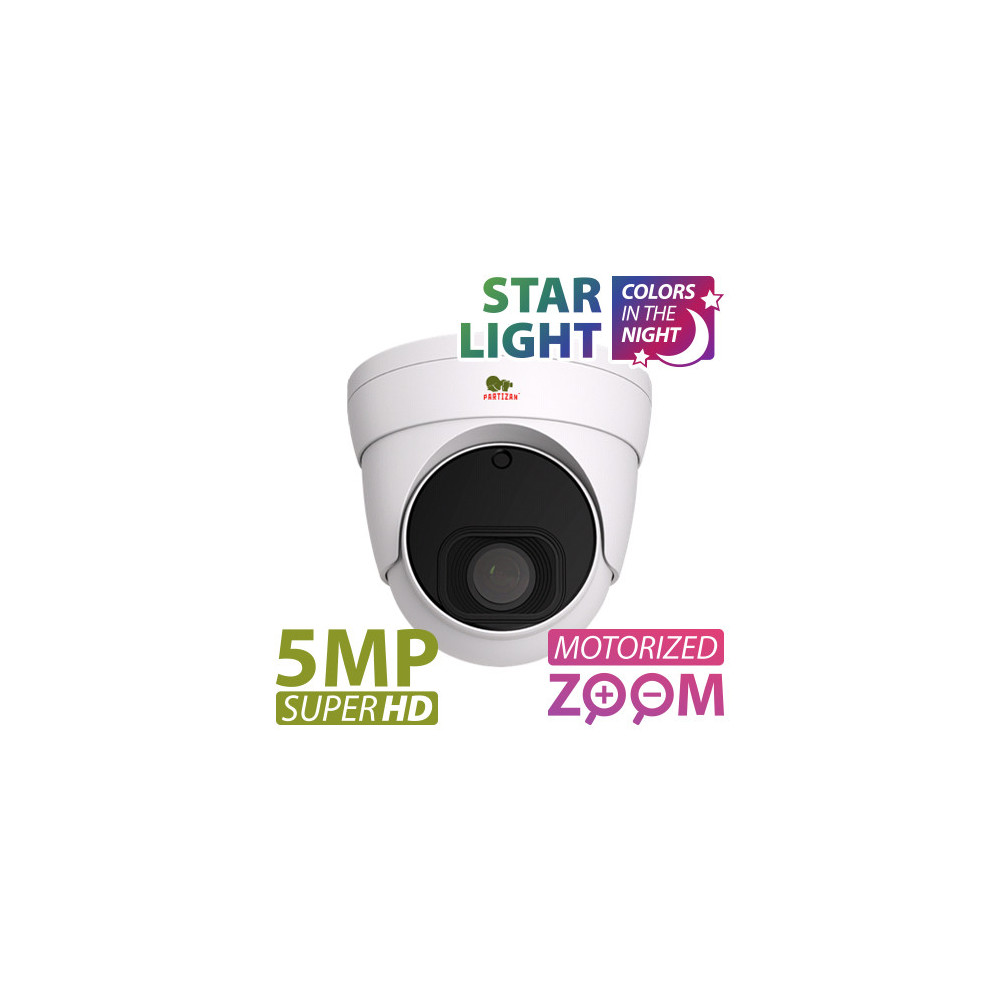 Partizan 5.0MP IP Varifocal camera IPD-VF5MP-IR AF Starlight SH