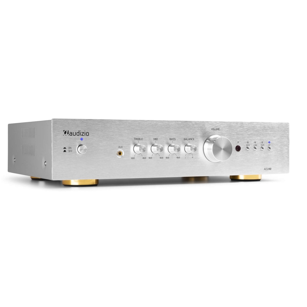 Audizio AD200A 2 csatornás hifi erősítő - ezüst
