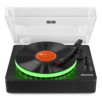 Fenton RP162LED Bakelit lemezjátszó (Bluetooth kimenet, bemenet/USB/RCA) - Fekete