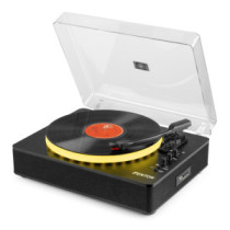 Fenton RP162LED Bakelit lemezjátszó (Bluetooth kimenet, bemenet/USB/RCA) - Fekete