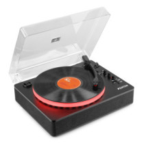 Fenton RP162LED Bakelit lemezjátszó (Bluetooth kimenet, bemenet/USB/RCA) - Fekete