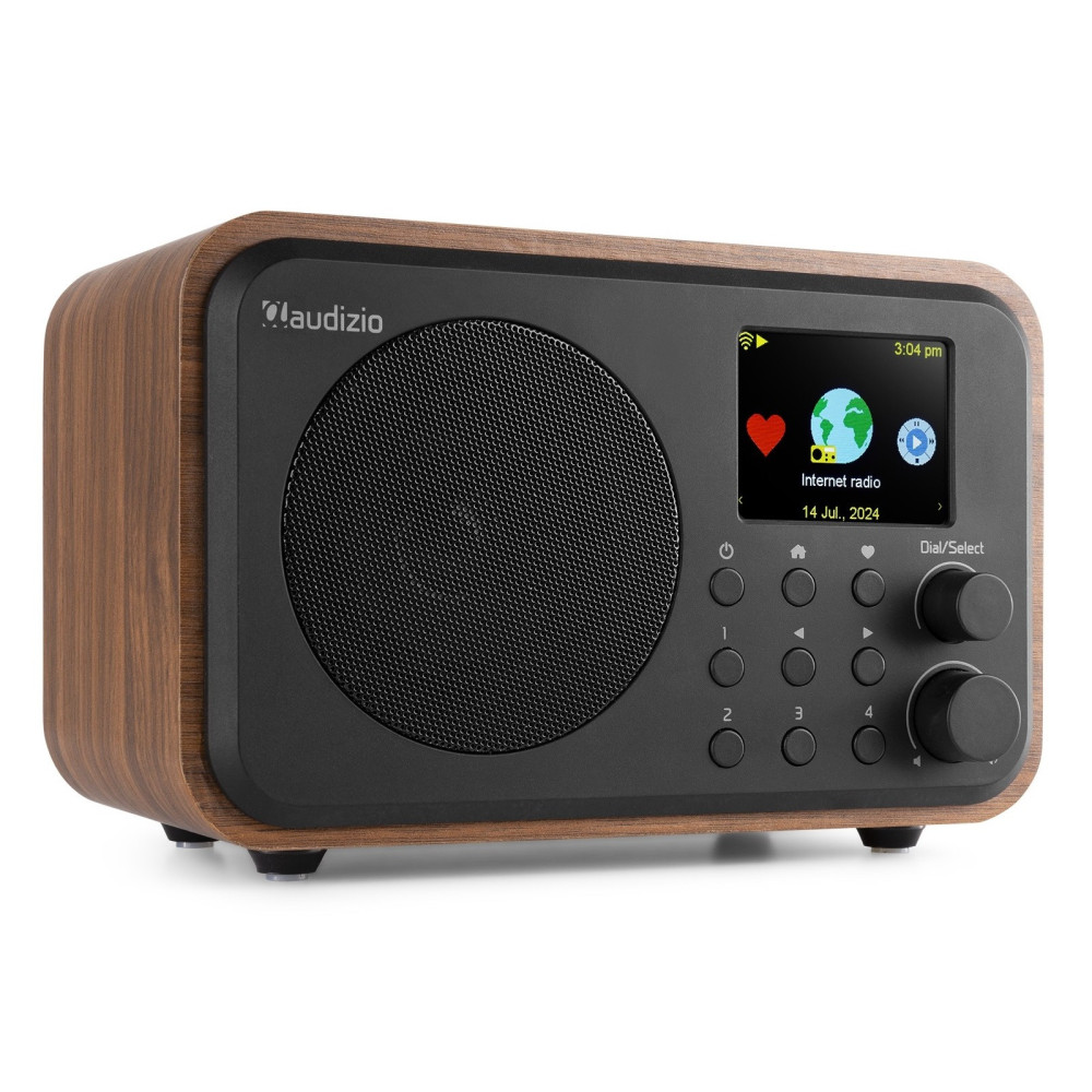 Audizio Vicenza akkumulátoros internetrádió DAB+ FM - barna