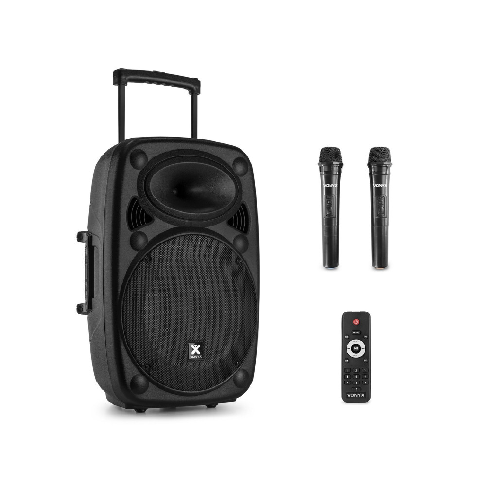 Vonyx Verve46 1000W (15") aktív hordozható akkumulátoros hangfal szett ( 2mik + Bluetooth + MP3)
