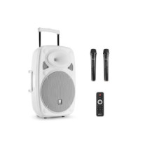 Vonyx Verve46 1000W (15") aktív hordozható akkumulátoros hangfal ( 2mik + BT + MP3) - FEHÉR