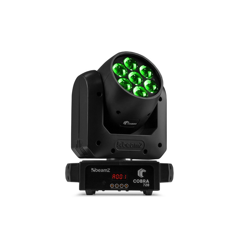 BeamZ Cobra 720 Wash Moving Head 7 x 20W RGBW LED robotlámpa zoommal