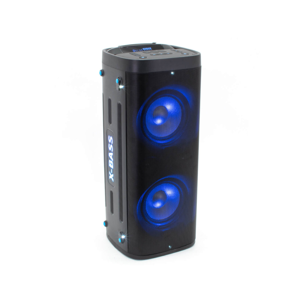 Thunder XBASS-28 350W hordozható party hangfal (USB/SD/BT/FM) + LED fény