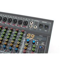 Thunder WK-8P 2x400W, 8 csatornás keverőerősítő + Bluetooth + Effekt