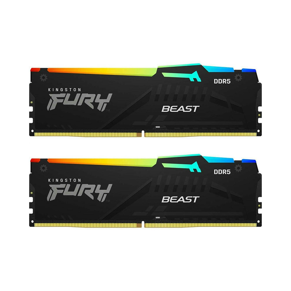 MEM-32GB/5200 DDR5 KINGSTON Beast RGB KF556C36BBEAK2-32 Black KIT2